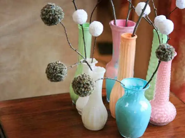 17. Painted Glass Vases