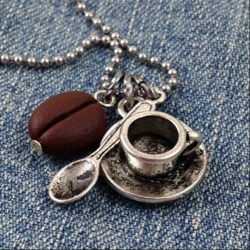 Coffee bean necklace