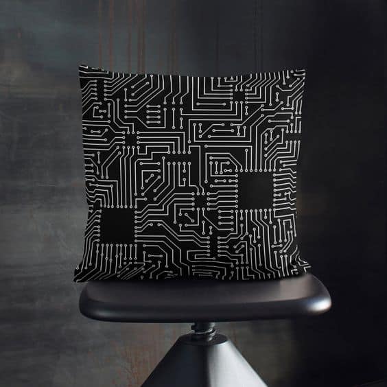 gifts-for-engineers-electric-board-pattern-pillow