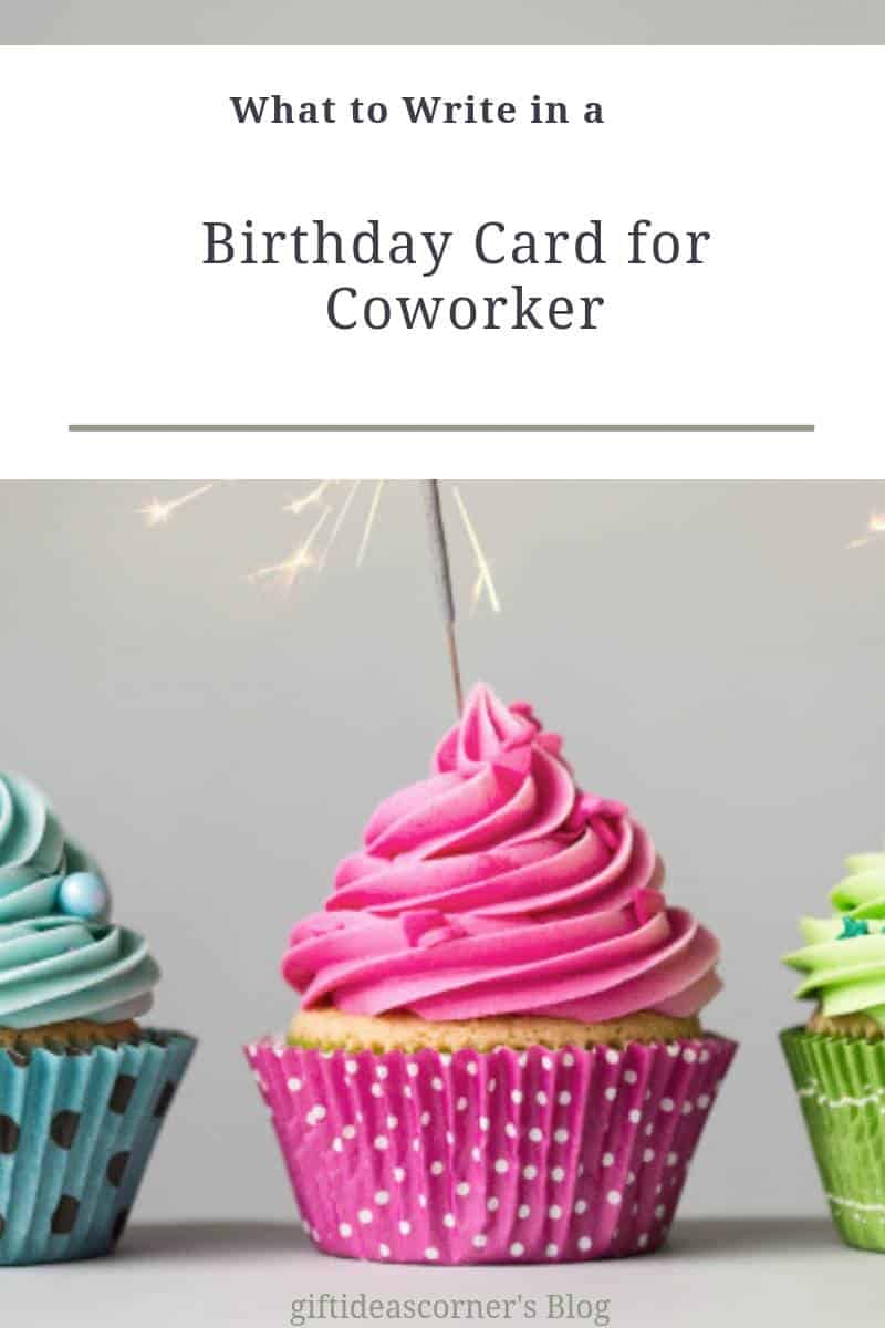 What to Write in A Birthday Card for Coworker