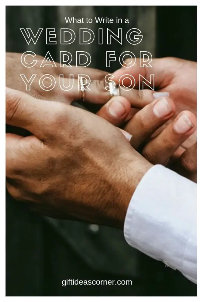 What to Write in a Wedding Card for Your Son