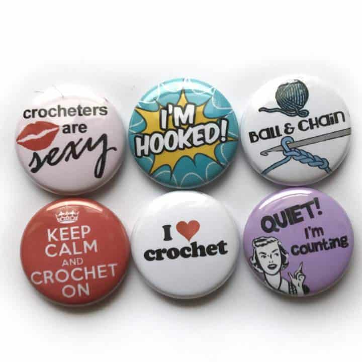 Crochet Buttons and Magnets
