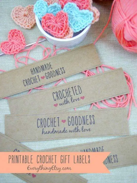 Crochet Gift Labels
