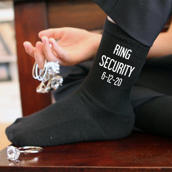 Customized ring bearer socks
