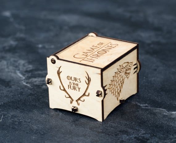Game of thrones wooden music box