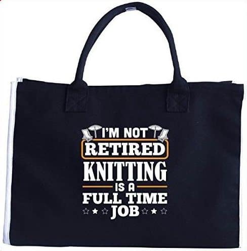 Knitting Is A full Time Job” Tote Bag