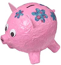 Paper Mâché Piggy Bank
