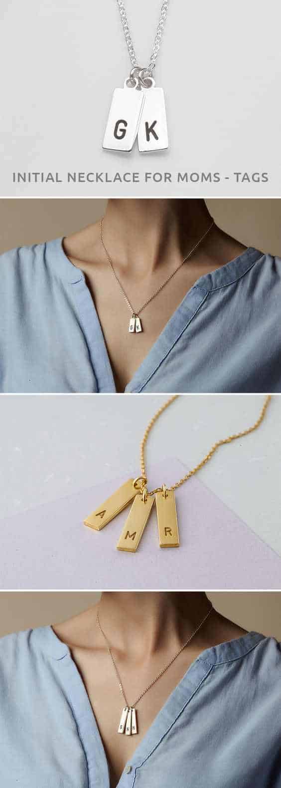 Personalized initials necklace