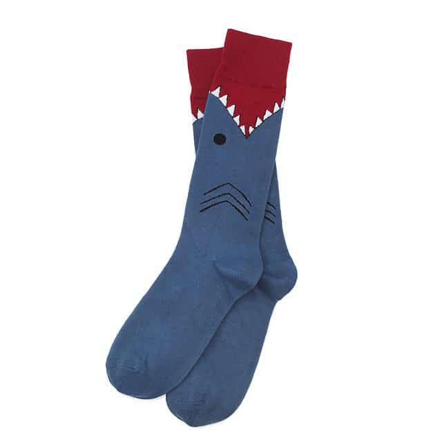 Shark inspired socks