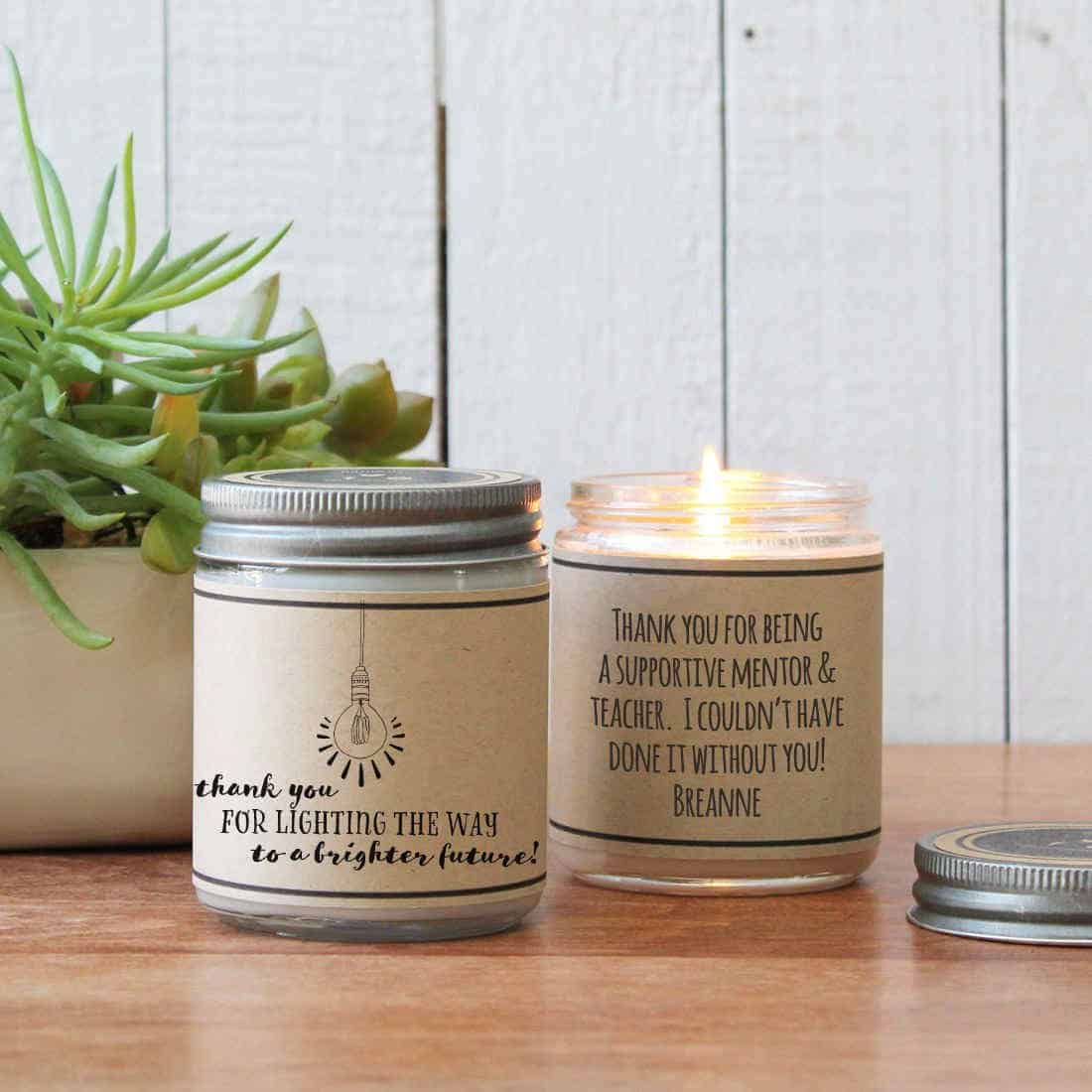 A Candle Gift for professors