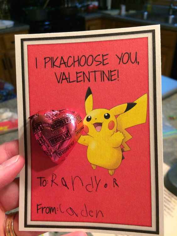 Pokemon Pikachoose You Valentine Card