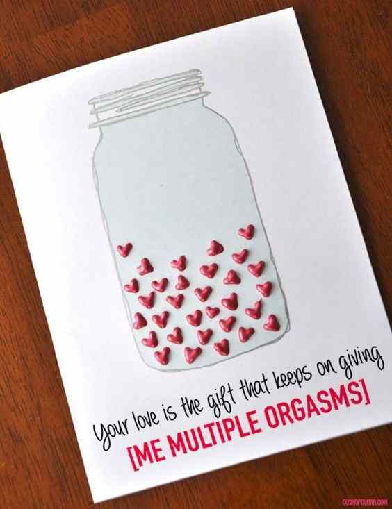 Orgasms Valentines Day Card