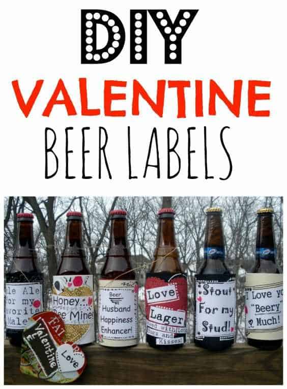 DIY Valentine’s Beer Labels