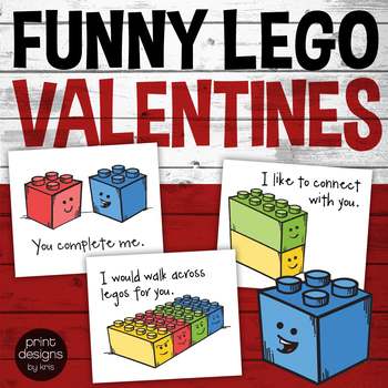 Lego Lover DIY Valentines Day Card + Printables