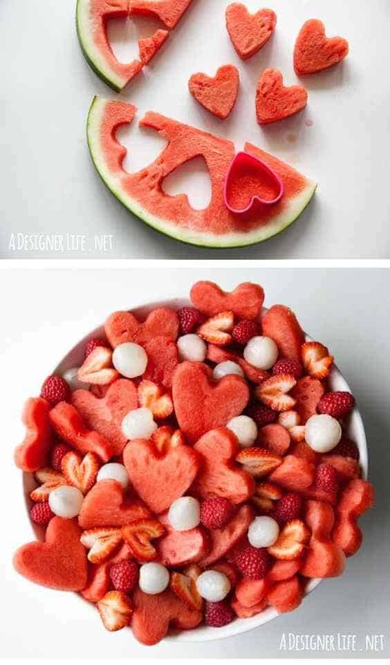 Watermelon Heart Fruit Salad