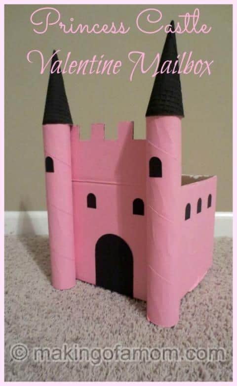Princess Castle valentine cards box