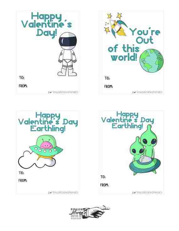 Space Valentine’s Day Card