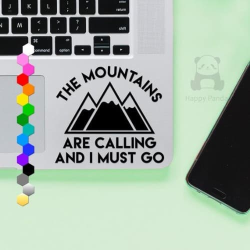 The Mountains Are Calling And I Must Vinyl Sticker
