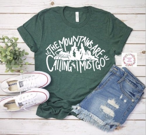 The Mountains Are Calling And I must Go Shirt Trendy Unisex Shirt