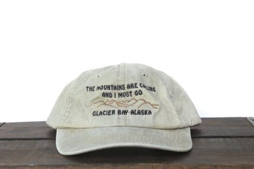Vintage 90's The Mountains Are Calling And I Must Go Baseball Cap