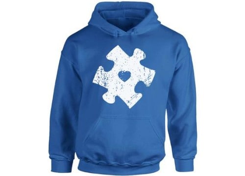 Hooded Autism Puzzle Sweatshirts for Men and Women