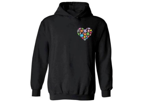 Love Autism Puzzle Hooded Sweatshirt