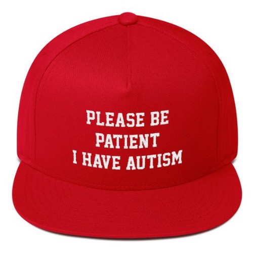 Please Be Patient I Have Autism Hat - For Autistic Children (Flat Bill Cap)