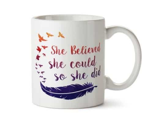 She Believed She Could So She Did Personalized Mug