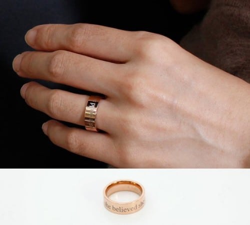 She Believed She Could So She Did Stacking Ring