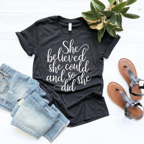 She Believed She Could and So She Did Graphic Tee