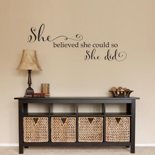She believed Wall Decal