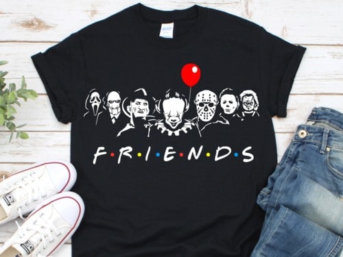 Friends Horror Movie Character Shirt DESIGN