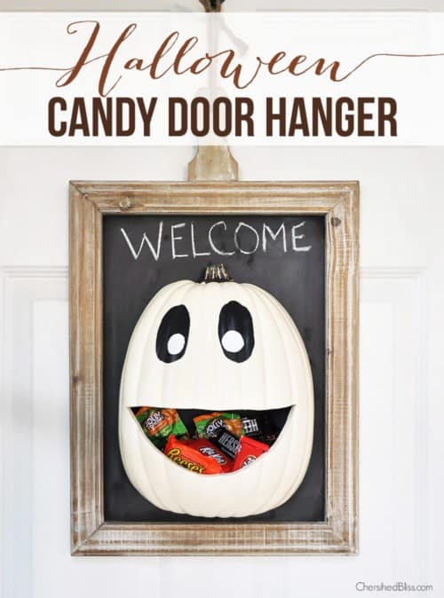 Pumpkin full of Candy Door Hanger