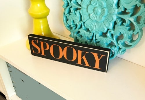 Spooky Wood Sign
