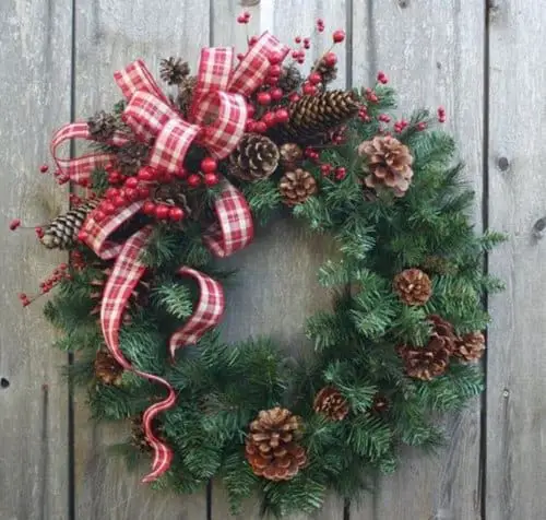 Beautiful Country Christmas Wreath