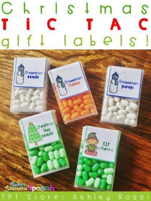 Christmas Candy Labels
