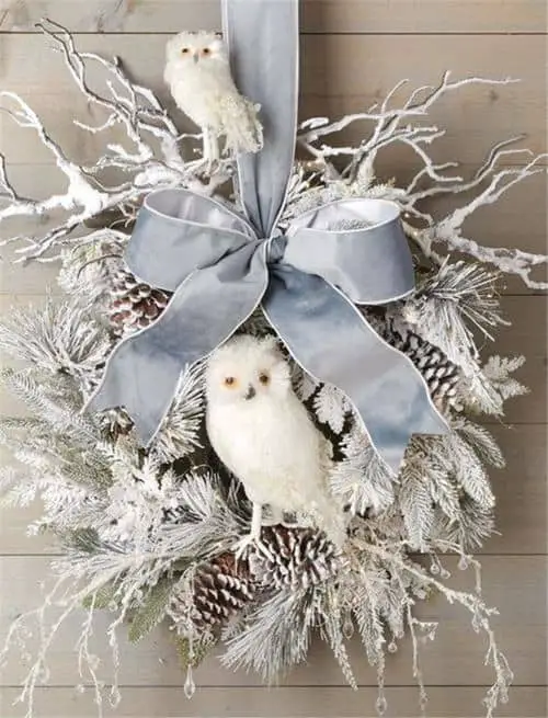 Classic Owl Wreath