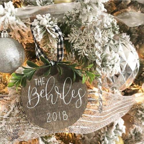 Personalized Wood Christmas Ornaments