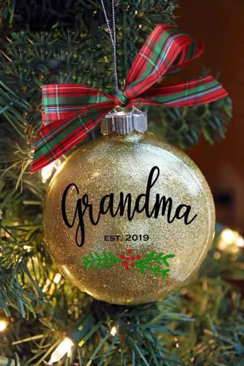 Surprise Christmas Ornament for Grandma