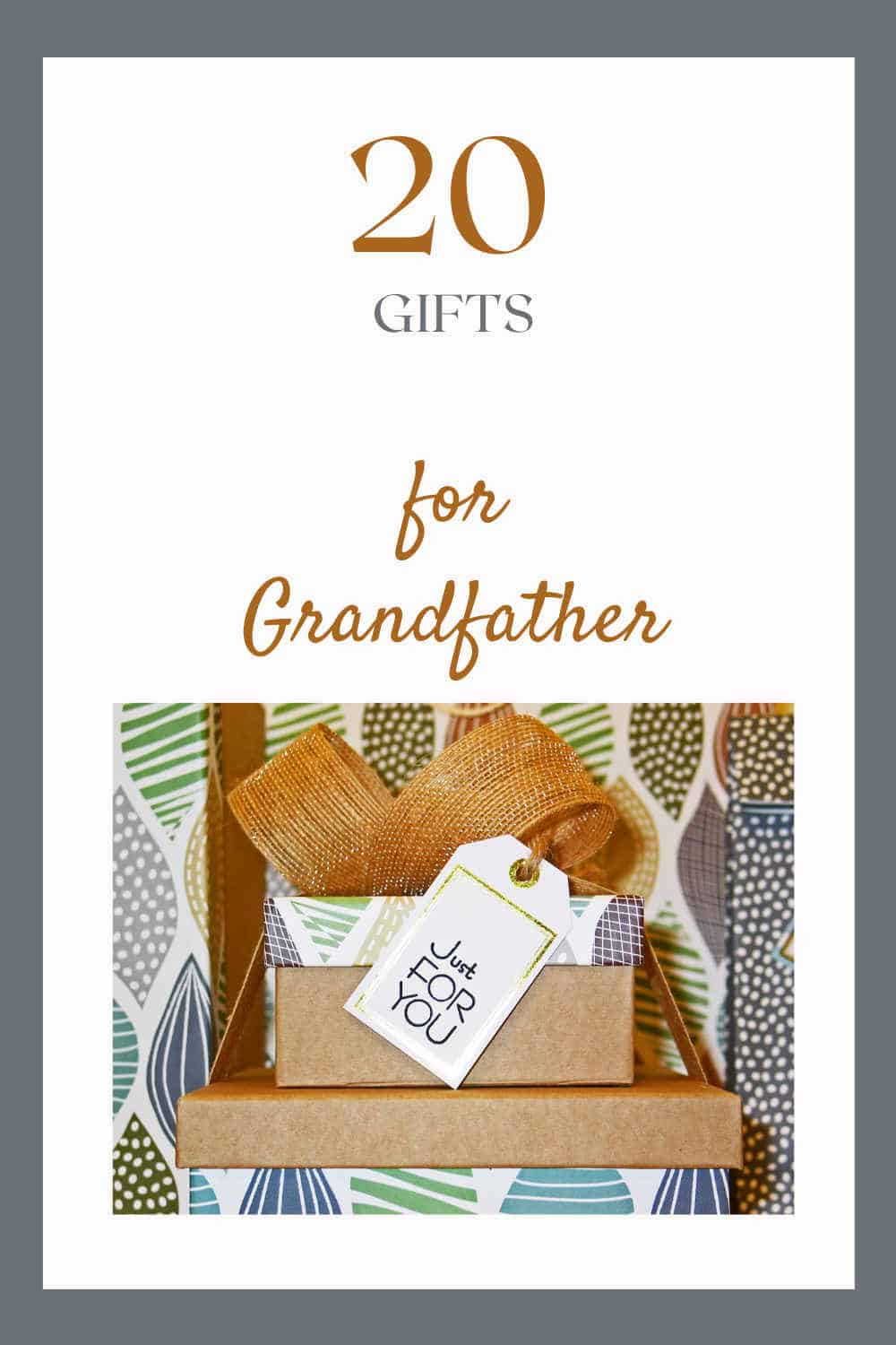 Are you having a hard time choosing meaningful gifts for Grandpa? Regardless of the occasions – birthday, Christmas, Father’s Day - we have compiled a top 20 gift ideas to solve the difficulty for you!