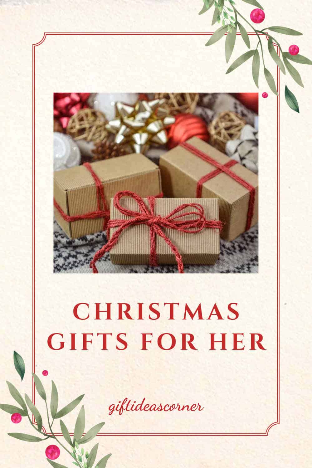 Don’t think of Christmas gifts for her as they are! The day is, after all, festive and freezing. Once you have taken this fact into consideration, the number of options you have will increase tremendously.