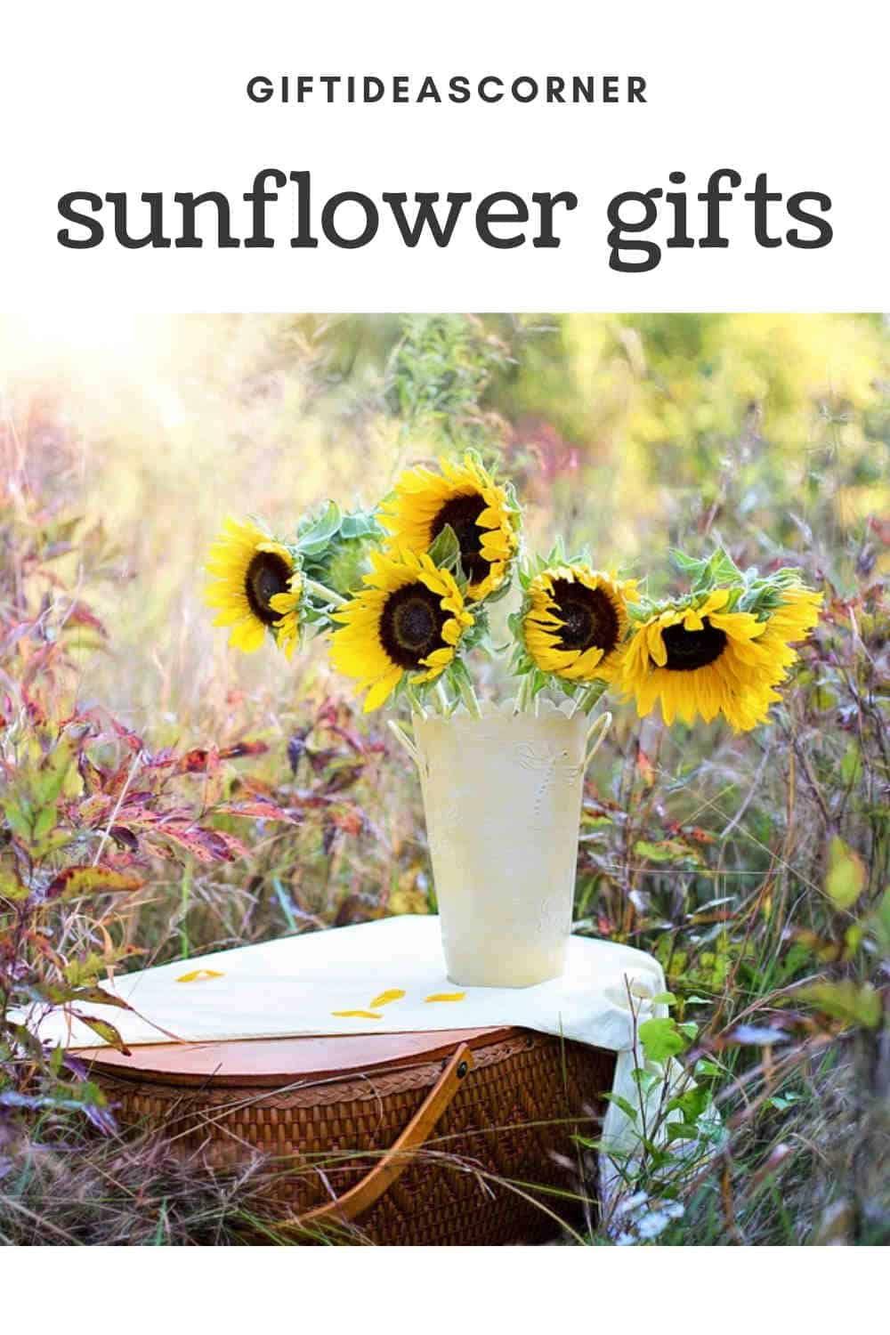 sunflower gifts open