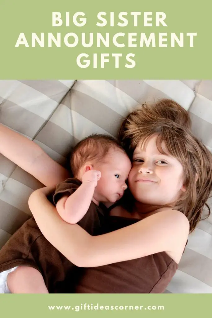 Being a big sister is hard work. These gifts will make being the new addition to your family easier for you and also help her adjust faster. From personalized items like clothing with their name on it, to cute reminders of what she's getting into! 
