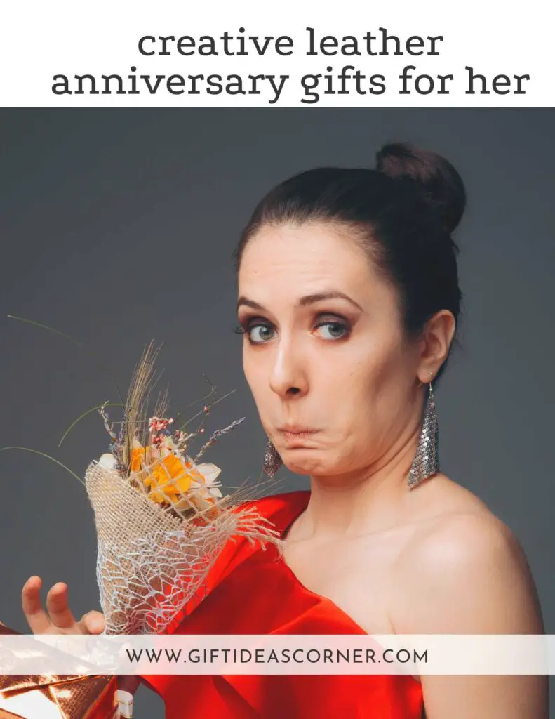 creative leather anniversary gifts for her
