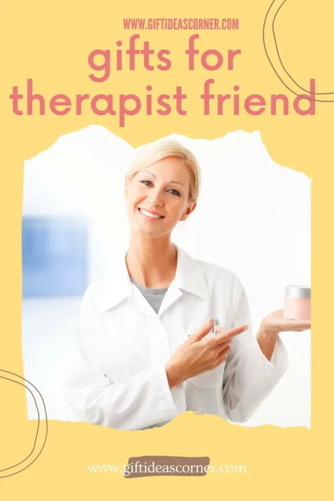 Therapy is a tough job. If you're looking for an awesome gift that your therapist will love, check out these gift ideas. From the hilarious to useful and everything in between! And don't forget about those socks... we won't judge if they are part of the present ;) #gifts for therapist friend
