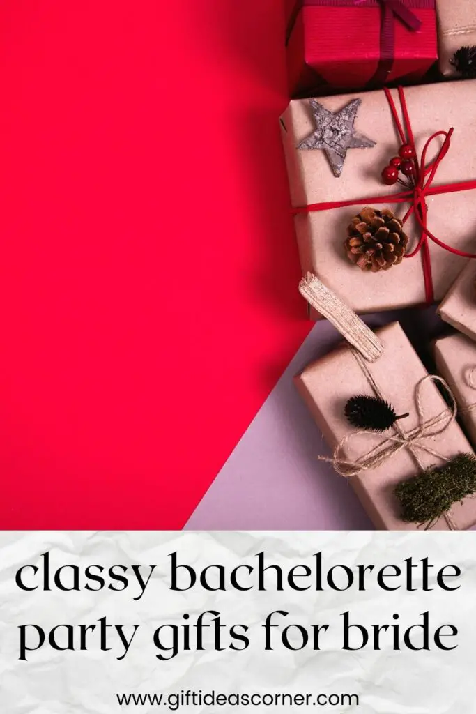 Need last minute bachelorette party ideas? Here are a few quick and easy gifts for the bride to be that she'll appreciate. Whether you're looking for funny, creative or just plain classy, this list has it all! #classy bachelorette party gifts for bride
