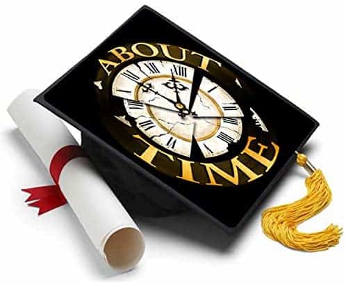 Clock Graduation Cap