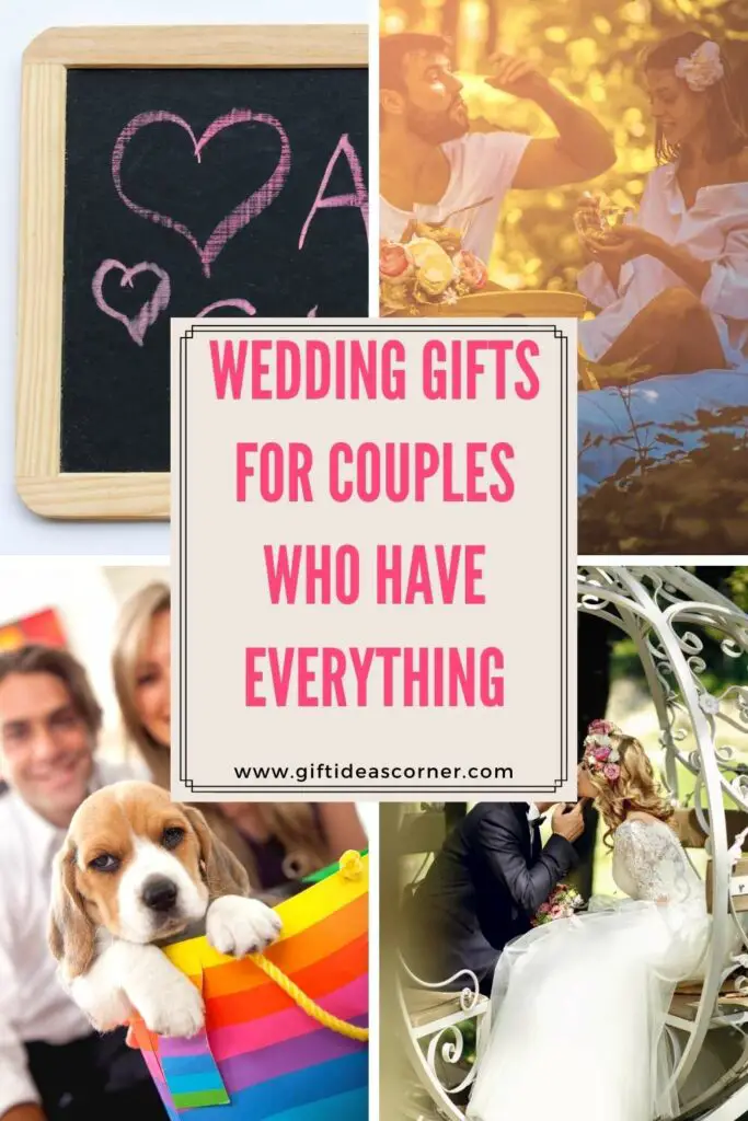 How do you choose a gift when your friends have everything from expensive kitchen appliances to designer clothing and jewelry? You don't. Here are some ideas that will make them laugh, give them something they need or show how much you appreciate their friendship. And it doesn't matter if they're married or not! They'll love these gifts just as much. #wedding gifts for couples who have everything
