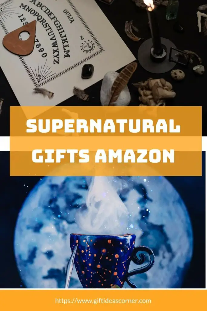 Amazon has all kinds of supernatural gifts. They have everything from a "Mystery Box" to an Ouija Board set that comes with four planchettes, instructions and even a carrying case! Spend some time on Amazon's website and you'll find something perfect for any type of supernatural being. Give your favorite demon or angel this unique gift they will never forget! You can also get them personalized jewelry like these cool earrings. Or if they're more into tarot cards then why not give them their own deck? #supernatural gifts amazon
