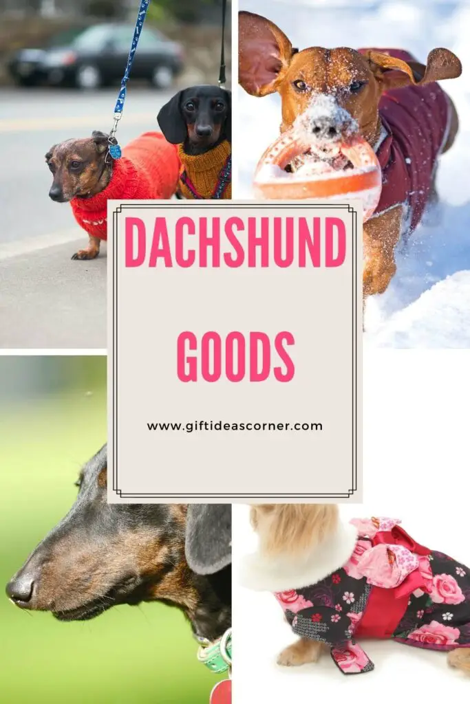 Does your favorite doxie need a new toy? Or maybe they are in need of some food or treats? We have the perfect list of gift ideas that will make any pup feel loved. #dachshund goods
